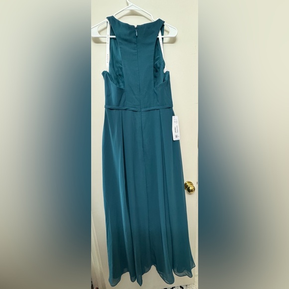 Azazie Mimi bridesmaid dress in the color peacock. - Picture 2 of 3